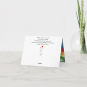 Glückliche Geburtstagskuchen und Kerzen Grußkarte Dankeskarte (Rückseite)