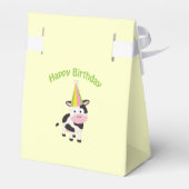 Glückliche Geburtstagskuh Geschenkschachtel (Rückseite)