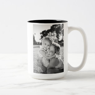Glückliche Geburtstagsmutter Minimalistisch Zweifarbige Tasse