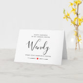 Glückliche Geburtstagsschwester Karte (Gelbe Blume)