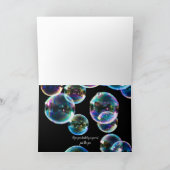 Glückliche Geburtstagsseifenblase maßgeschneidert Karte (Innenseite)