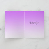 Glückliche Geburtstagstante Blume und Stream Feiertagskarte (Innenseite)