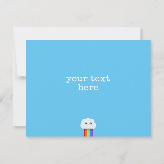 Glückliche Geburtstagswolke (Rückseite)