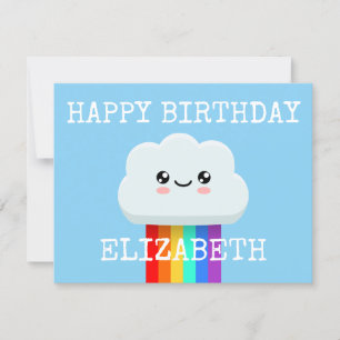 Glückliche Geburtstagswolke