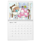 Glückliche Gedanken 2026 Kalender (Feb 2027)