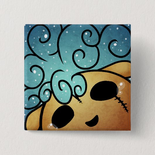 Glückliche Gedanken Button (Vorderseite)