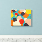 Glückliche Gedanken drinnen Leinwanddruck (Insitu (Holzboden))