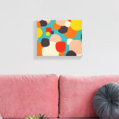 Glückliche Gedanken drinnen Leinwanddruck (Insitu (Wohnzimmer))