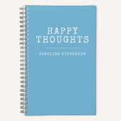 Glückliche Gedanken | Inspiration Zitat | INDIVIDU Notizblock (Vorderseite)