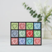 Glückliche Gedanken Postkarte (Stehend Vorderseite)