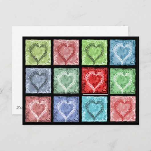 Glückliche Gedanken Postkarte (Vorne/Hinten)