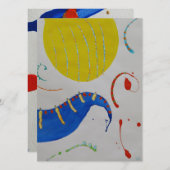 Glückliche Gedanken zwei Einladung (Vorne/Hinten)