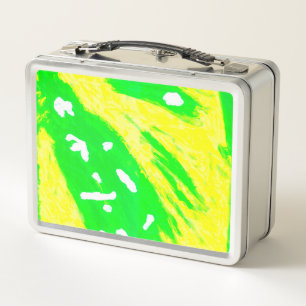 Glückliche Gefühls-Metall-Lunchbox Metall Brotdose