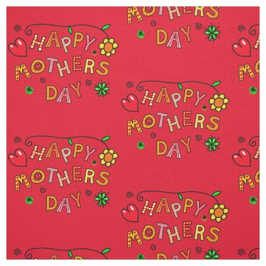 Glückliche Geschenke der Mutter Tages Stoff (Muster)