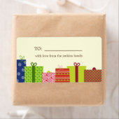 Glückliche Geschenke Weihnachtsgeschenke Labels (Insitu)