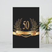 Glückliche Geschenke zum 50. Hochzeitstag (Stehend Vorderseite)