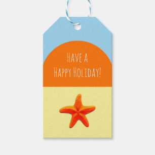 Glückliche Geschenkmarken Geschenkanhänger