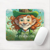 Glückliche Gesichter am St. Patrick's Day Mousepad (Mit Mouse)