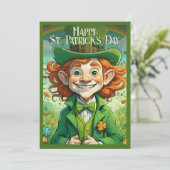 Glückliche Gesichter am St. Patrick's Tag (Stehend Vorderseite)