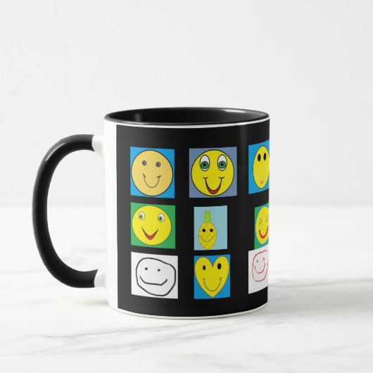 Glückliche Gesichter Tasse (Links)