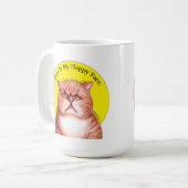 Glückliche Gesichts-Roosevelt-Tasse Kaffeetasse (Vorderseite Links)