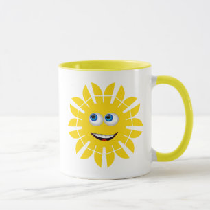 GLÜCKLICHE GESICHTS-SONNE TASSE