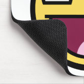 glückliche Gesichts-Tasse Mousepad (Ecke)