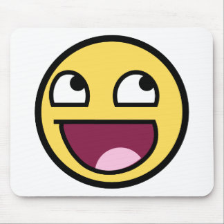 glückliche Gesichts-Tasse Mousepad