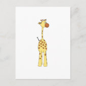 Glückliche Giraffe. Cartoon Postkarte (Vorderseite)