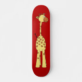 Glückliche Giraffe. Cartoon Skateboard (Vorne)
