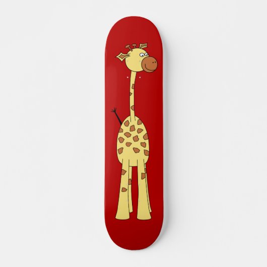 Glückliche Giraffe. Cartoon Skateboard (Vorne)