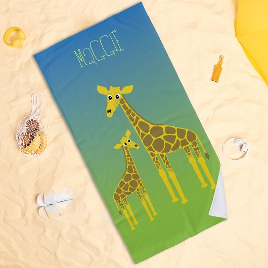 Glückliche Giraffe, Handtuch für die ganze Familie