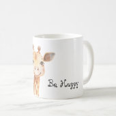 Glückliche Giraffe Kaffeetasse (VorderseiteRechts)