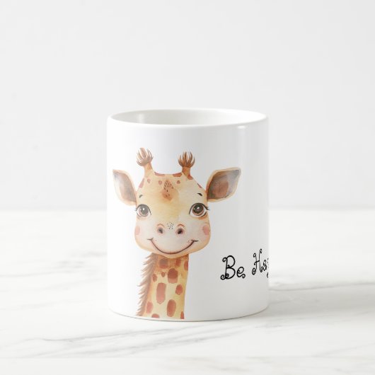 Glückliche Giraffe Kaffeetasse (Mittel)
