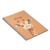Glückliche Giraffe Notizblock (Rechte Seite)