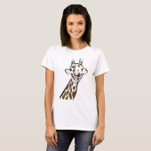 Glückliche Giraffe T-Shirt (Vorne ganz)