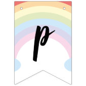 Glückliche Girlande Geburtstag Zeichnung des Wimpelkette (Dritte Fahne)