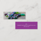 Glückliche Glasperlen Mini Visitenkarte (Vorne/Hinten)