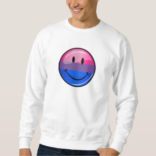 Glückliche glatte Bisexuality-Stolz-Flagge Sweatshirt