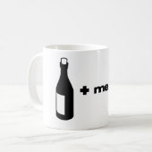 Glückliche Gleichungs-Tasse Kaffeetasse (Vorderseite Links)