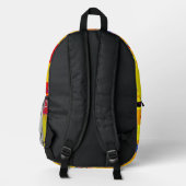 GLÜCKLICHE GLITCH-Rucksack Bedruckter Rucksack (Rückseite)
