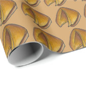 Glückliche Glückskekse Chinesisches Restaurant Küc Geschenkpapier (Rolleneckpunkt)