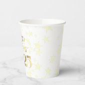 Glückliche Gold Stars für das neue Jahr Pappbecher (Links)