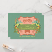 Glückliche Grandeleltern-Tageskarte Karte (Vorderseite/Rückseite Beispiel)