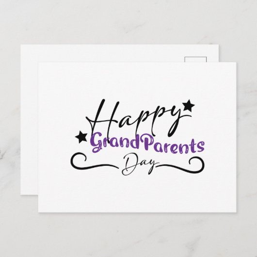 Glückliche Grandeltern-Card-Glückwünsche Postkarte (Vorne/Hinten)