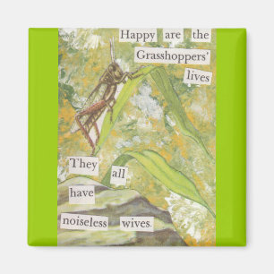 Glückliche Grasshopper Magnet