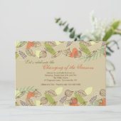 Glückliche Grenz-Einladung Einladung (Stehend Vorderseite)