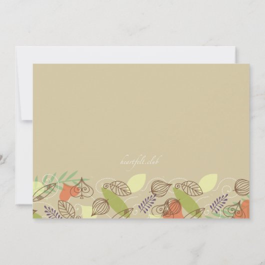 Glückliche Grenz-Einladung Einladung (Rückseite)