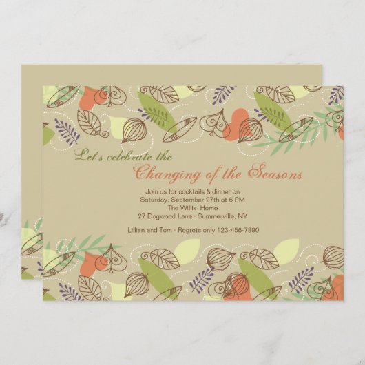 Glückliche Grenz-Einladung Einladung (Vorne/Hinten)