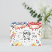 Glückliche Großeltern-Postkarte Postkarte (Stehend Vorderseite)